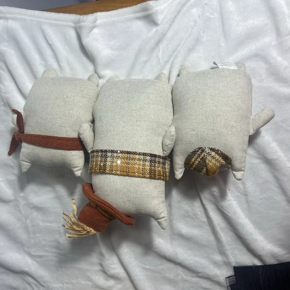 Primitive Farmhouse Owl Shelf Sitters Set of 3 Fall Autumn Thanksgiving Decor